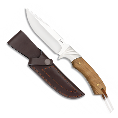 Couteau de chasse bowie Albainox 32455 lame 11.8 cm - manche olivier