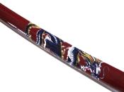 Katana ornemental SW1353 rouge lame 68 cm