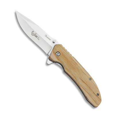 Couteau pliant bois ALBAINOX 19972 lame inox 8.5 cm