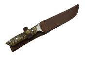 Couteau de chasse In’Forest IF1 corne de bélier lame 19.5 cm