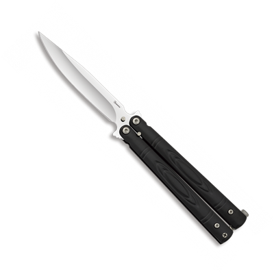 Couteau papillon Albainox noir 02152 lame 9.7 cm