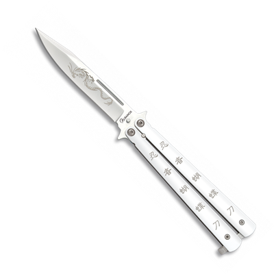 Couteau papillon ALBAINOX 02096 Ninja Dragon lame inox 10.4 cm