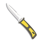 Couteau de plongée sous-marine ALBAINOX jaune lame 11.5 cm