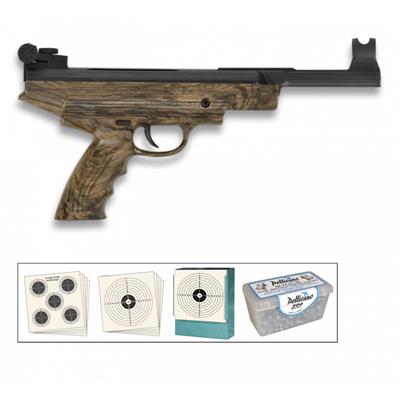 Kit pistolet air comprimé HATSAN 25/25 MV finition bois calibre 4.5 mm