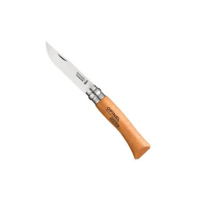 Couteau OPINEL N°04 - lame carbone 5 cm – manche hêtre