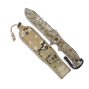 Couteau K25 SIROCO Camo aride 32116 lame 14 cm visible dans l'obscurité