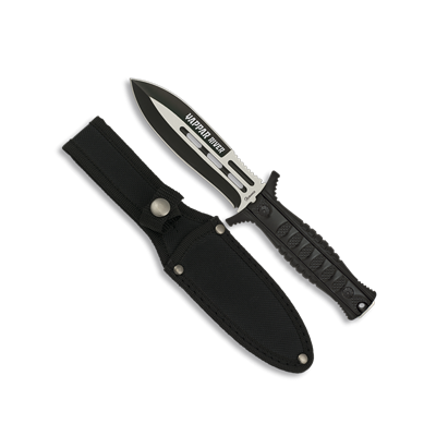 Couteau WAPPAR RIVER 32248 noir lame 12.5 cm