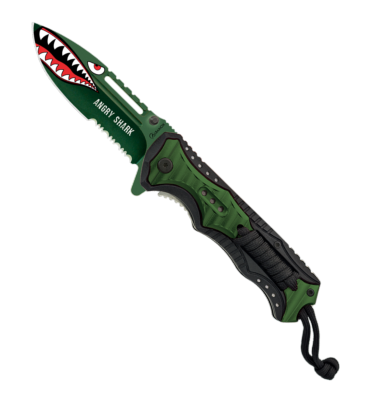 Couteau pliant tactique Albainox 18700 ligne Angry shark