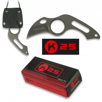 Couteau KARAMBIT K25 kydex 31849 manche et lame revêtement titane