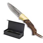 Couteau pliant damass Albainox 18557 lame 6 cm