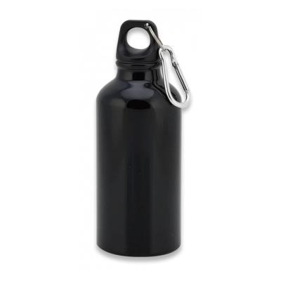 Gourde étanche aluminium 400 ml avec mousqueton