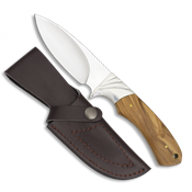 Couteau de chasse Albainox 32360 lame 10.6 cm, manche en olivier