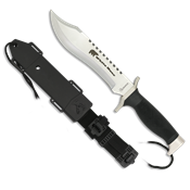 Couteau de chasse bowie Albainox 32328 White Bear Lame: 18 cm
