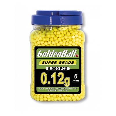 Pot de 5000 billes PVC Golden Ball 0.12 gr 6 mm