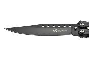 Couteau papillon Maxknives P55B noir lame 9.8 cm 