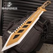 Machette United Cutlery USMC DESERT OPS SAWBACK