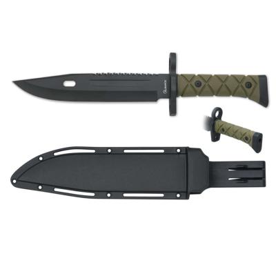 Couteau bowie Albainox 32663 vert et noir lame 21 cm