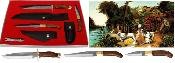 Coffret couteaux de chasse 7 pièces 