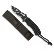 Couteau encordé noir Albainox 32418 18 cm